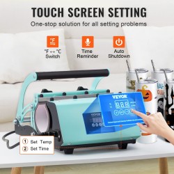 Mukipuristin sublimaatiomukeille 11–30 unssia yhteensopiva 8 kpl 20 unssin ruostumattomia teräsmukeja