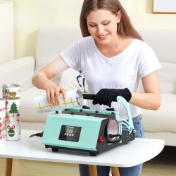 Mukipuristin sublimaatiomukeille 11–30 unssia yhteensopiva 8 kpl 20 unssin ruostumattomia teräsmukeja