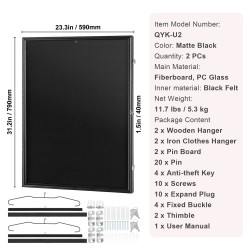 Pelipaitakehykset 2 kpl 59,2×79,2×3,8 cm lukittavat polykarbonaattilasit 98% UV-suoja