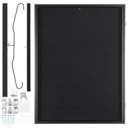 Pelipaitavitriini 61×81,3×3,8 cm kuitulevyrunko 98 % UV-suojattu polykarbonaattilasi lukollinen