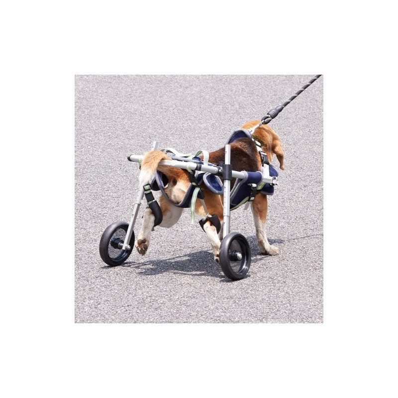 Koiran pyörätuoli ilmailuluokan alumiinirunko säädettävä pieni takajaloille