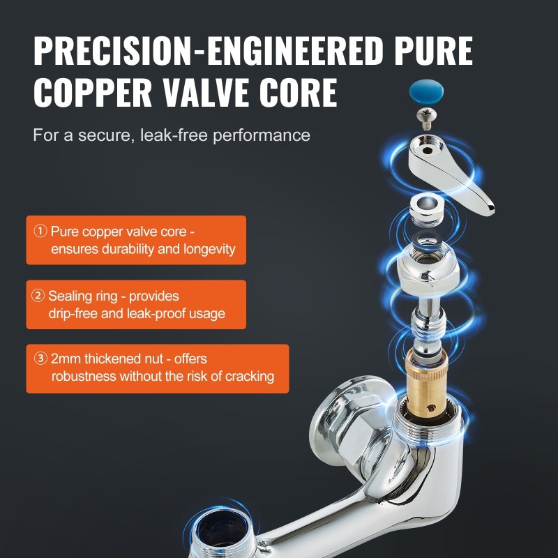 Seinäasennettava keittiöhana esihuuhteluruiskulla ruostumaton teräs messinki 25 tuuman korkeus 12 tuuman juoksuputki