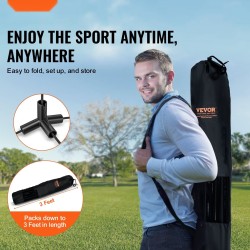 Monilajiverkko 4,2 m leveä, korkeussäädettävä 0,9–1,55 m, taittuva, rautaputkilla, kantolaukulla