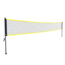 Sulkapalloverkkosetti ulkokäyttöön 6150x1585 mm jauhemaalatut tolpat 4 mailaa 3 nailonsulkaa kantolaukku