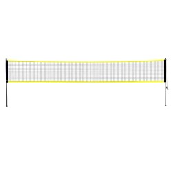 Sulkapalloverkkosetti ulkokäyttöön 6150x1585 mm jauhemaalatut tolpat 4 mailaa 3 nailonsulkaa kantolaukku