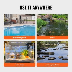 Upotettava käyttövesipumppu 320 W 6000 l/h 7 m nostokorkeus nailoni- ja lasikuiturunko