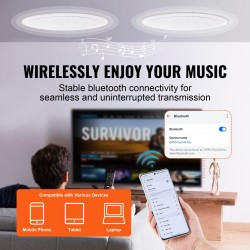 Upotettavat katto- ja seinäkaiuttimet 2 kpl 16,5 cm Bluetoothilla 150 watin