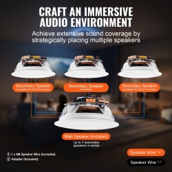 Upotettavat katto- ja seinäkaiuttimet 2 kpl 16,5 cm Bluetoothilla 150 watin