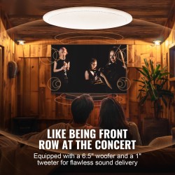 Katto- ja seinäasennettava kaiutin 6,5-tuumainen langaton Bluetooth 150W 8Ω 89dB