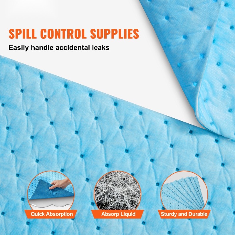 Imeytysliinat polypropeeni 380 x 480 mm 30 kpl 22,7 l annostelulaatikko