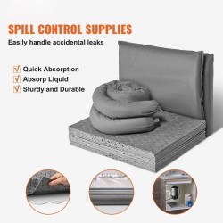 Imeytyssarja universaali 43 osaa 30 imeytysliinaa 2 sukkaa 2 patjaa kumihanskat kuljetuspussi