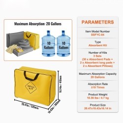 Imeytyssarja universaali 43 osaa 30 imeytysliinaa 2 sukkaa 2 patjaa kumihanskat kuljetuspussi