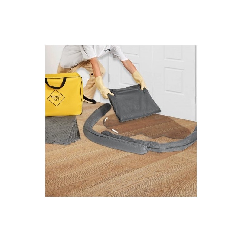 Imeytyssarja universaali 43 osaa 30 imeytysliinaa 2 sukkaa 2 patjaa kumihanskat kuljetuspussi