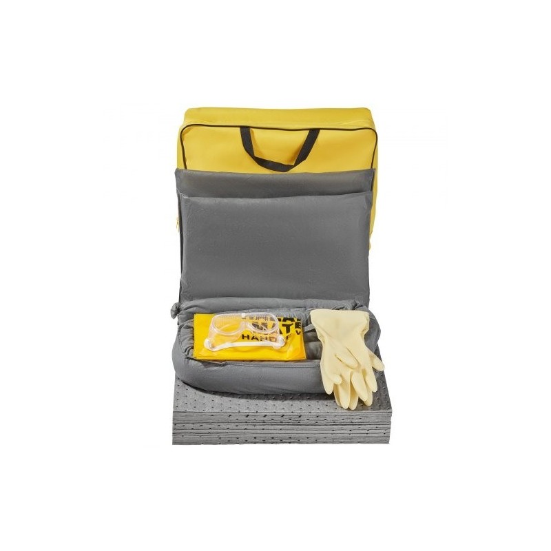 Imeytyssarja universaali 43 osaa 30 imeytysliinaa 2 sukkaa 2 patjaa kumihanskat kuljetuspussi