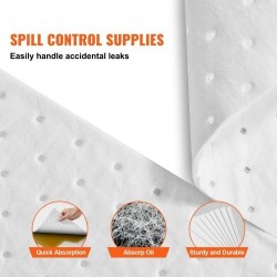 Öljynimeytysliinat polypropeeni 380 x 500 mm 100 kpl vain öljylle