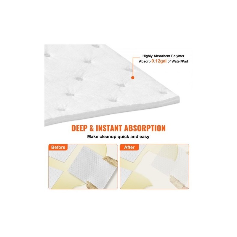 Öljynimeytysliinat polypropeeni 380 x 500 mm 100 kpl vain öljylle