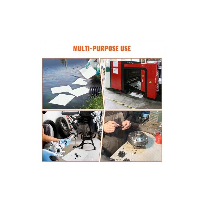 Öljynimeytysliinat polypropeeni 380 x 500 mm 100 kpl vain öljylle