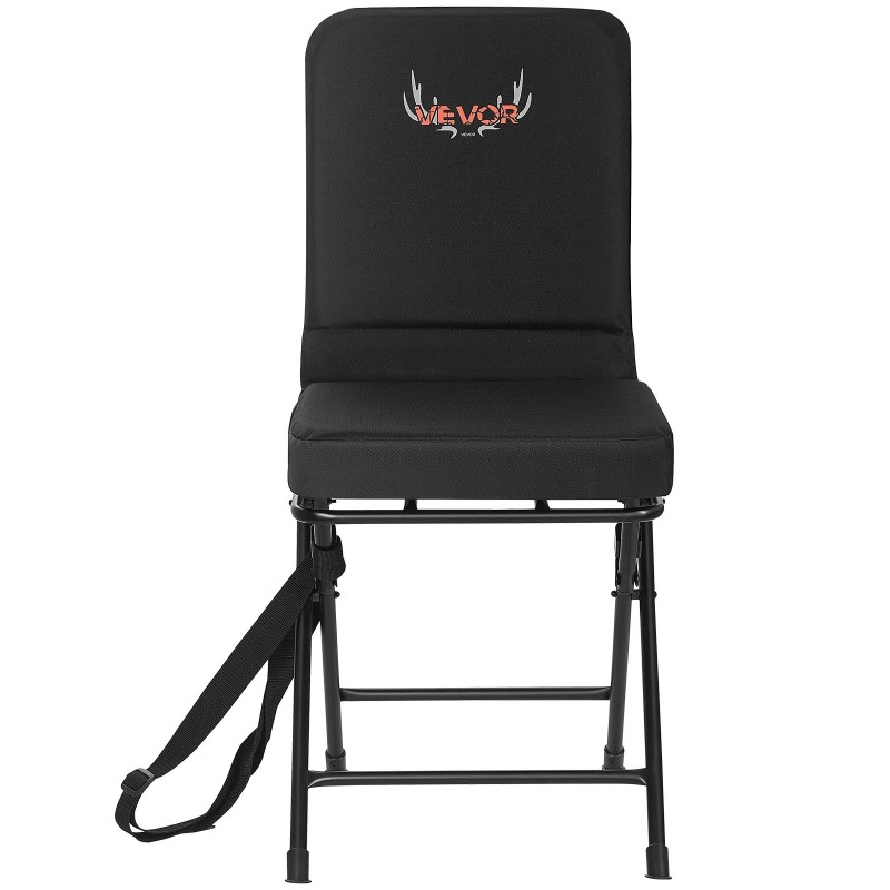 Metsästysjakkara kevyt kokoontaitettava teräsrunko 136 kilon kantavuus 360 asteen hiljainen kääntyvä istuin