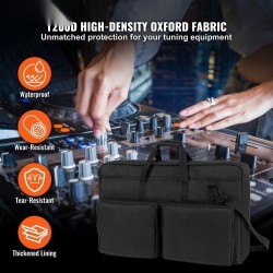 Pehmustettu DJ-mikserilaukku 1200D Oxford-kangas 830x220x520 mm 10 mm pehmuste