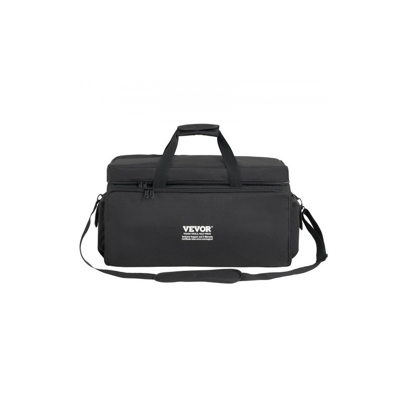 DJ-kaapelilaukku 1200D Oxford kangas ja nailon muovipohja 9 väliseinää pehmustettu olkahihna