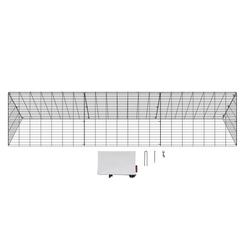 Kanan tunneli Q195-teräsrunko 300 x 71 x 61,5 cm ulkokäyttöön