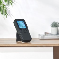 Ilmanlaatumittari ABS-muovinen 2,8 tuuman värinäytöllä PM2,5 PM10 PM1,0 HCHO TVOC