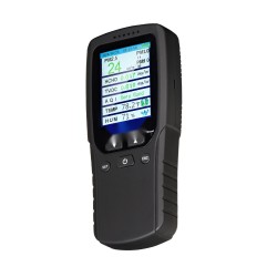 Ilmanlaatumittari ABS-muovinen 2,8 tuuman värinäytöllä PM2,5 PM10 PM1,0 HCHO TVOC