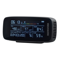 Ilmanlaadun mittari ABS muovinen 5 7 tuuman näytöllä 9 toimintoinen sisä ja ulkokäyttöön