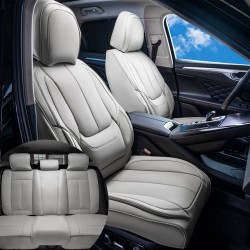 Istuinsuojat 13 kpl hengittävä keinonahka etu- ja takapenkille harmaa