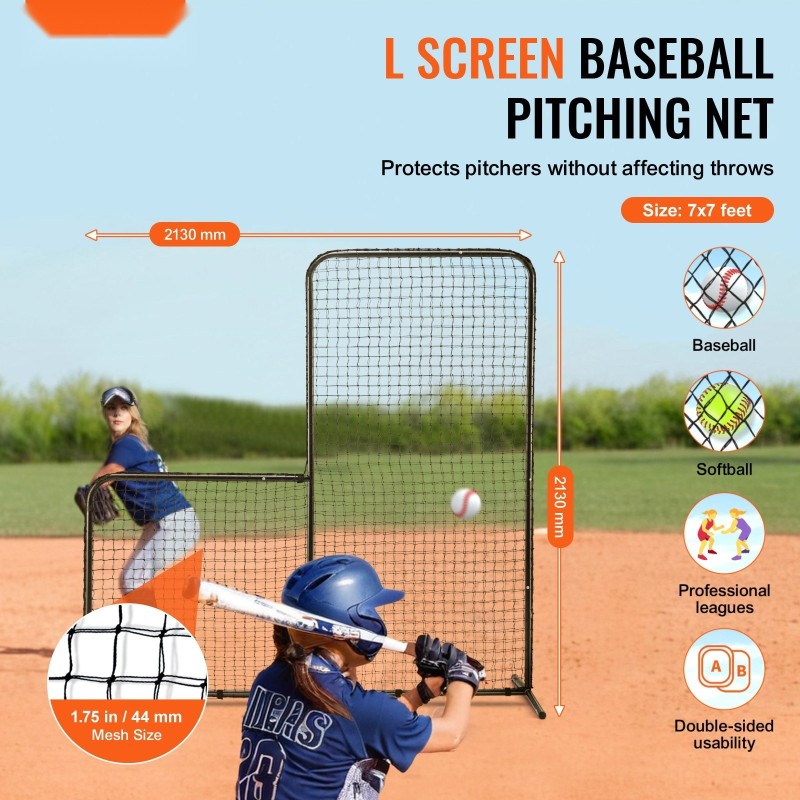 L-mallinen suojaverkko syöttäjälle PE-verkko teräsputkirunko 213x96x213 cm