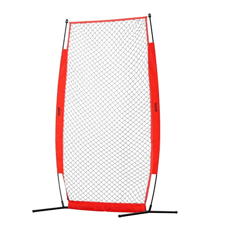 Suojaverkko baseballille ja softballille PET-verkko 213x122 cm teräsputkirunko kuljetuslaukulla