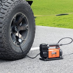 12 V rengaspainekompressori rauta ja alumiiniseos 10,3 bar 200 l/min painemittarilla