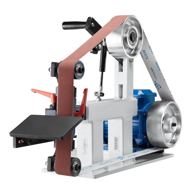 Nauhahiomakone 1500W teräsrunko portaattomalla VFD-taajuusmuuttajalla 72 x 2 tuuman nauhalle 3 hiomanauhaa