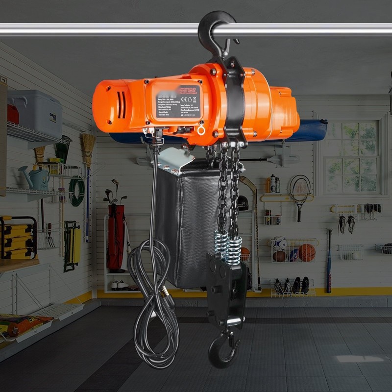 Sähköinen ketjutalja 998 kg 3 m nostokorkeus IP54 DT-luokan teräsketju