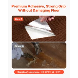 Itsekiinnittyvät mattolevyt matalakarvaiset 610x610 mm 20 kpl tummanruskeat sisätiloihin