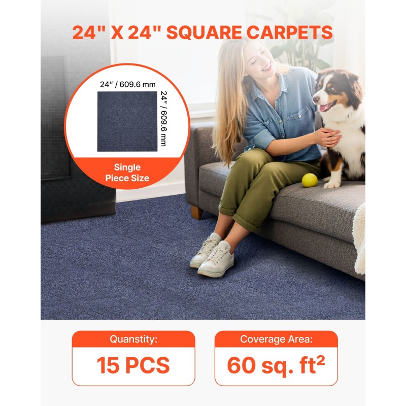 Mattolaatat itsekiinnittyvät 610 x 610 mm 15 kpl harmaa pehmustetut