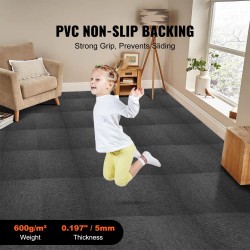 Pehmustetut mattolaatat 20 kappaletta noin 50 x 50 senttimetriä tummanharmaa