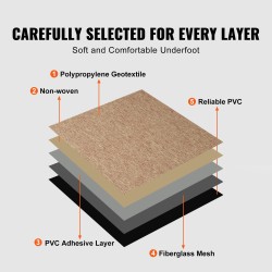 Modulaariset pehmustetut mattolaatat 500x500 mm 16 kpl tummanruskea sisätiloihin