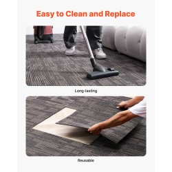 Modulaariset kokolattialaatat polypropeeni asfaltti 610x610 mm 24 kpl harmaa ruskea