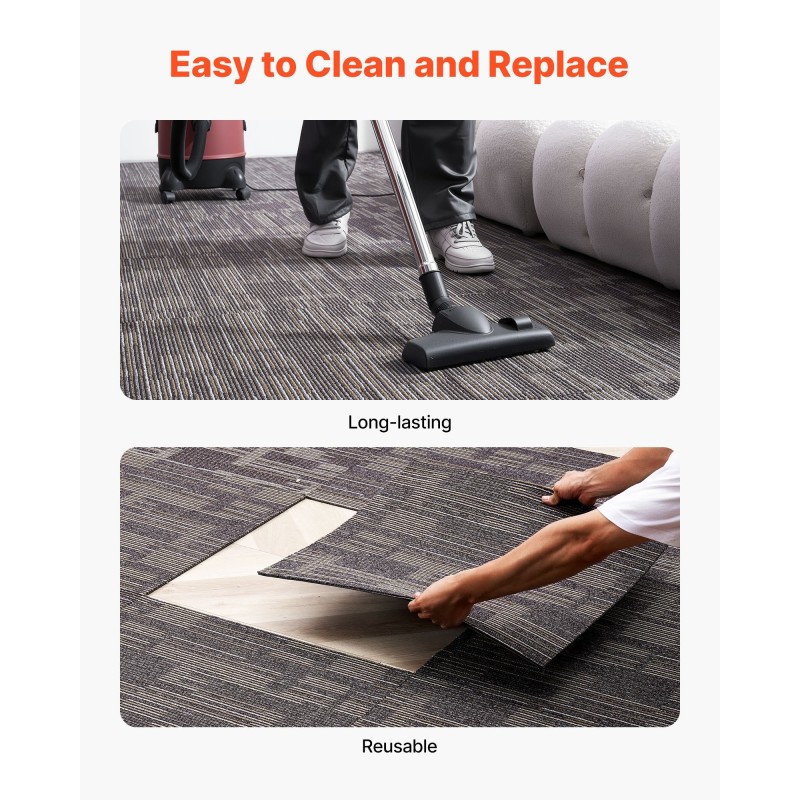 Modulaariset kokolattialaatat polypropeeni asfaltti 610x610 mm 24 kpl harmaa ruskea