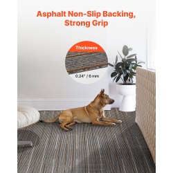 Mattolaatat 610 x 610 mm 24 kpl polypropeeni asfalttipohjalla tummanruskea sisätiloihin