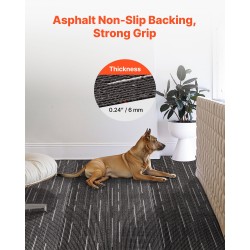 Moduulimattolaatat 610x610 mm 24 kpl harmaa uudelleenkäytettävät sisätiloihin