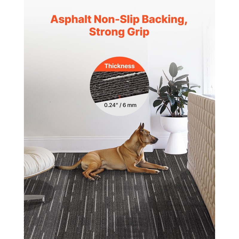 Moduulimattolaatat 610x610 mm 24 kpl harmaa uudelleenkäytettävät sisätiloihin