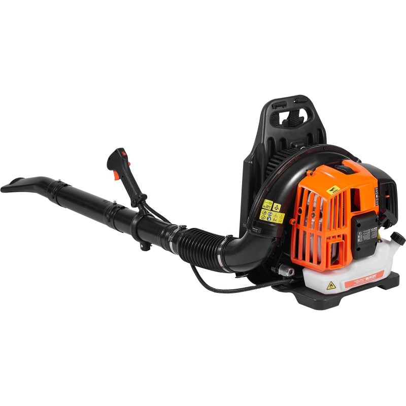Reppu-lehtipuhallin kaksitahtimoottori 52 cm3 1,37 l polttoainesäiliö pihan siivoukseen