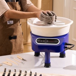 Savenvalupyörä 27,9 cm keraamisella pyörällä 450W kosketusnäyttö jalkapoljin kolmihaarainen jalusta