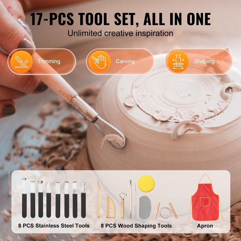 Savenvalantakone 10-tuumainen 350 W suora veto kosketusnäytöllä jalkapolkimella kolmella tukijalalla