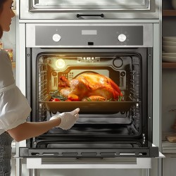 Sisäänrakennettu sähköuuni 24 tuumaa 76 litraa 3550 wattia 9 toimintoa