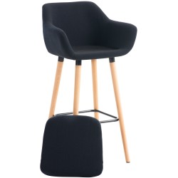 Grant tyylikkäät baarijakkarat 2 kpl kangasverhoilulla ja selkänojalla