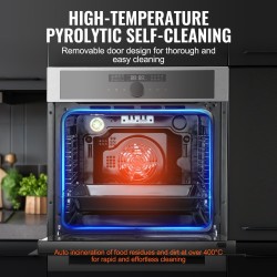 Upotettava sähköuuni 76 litraa 3550 wattia 24 tuuman luokka 16 toimintoa