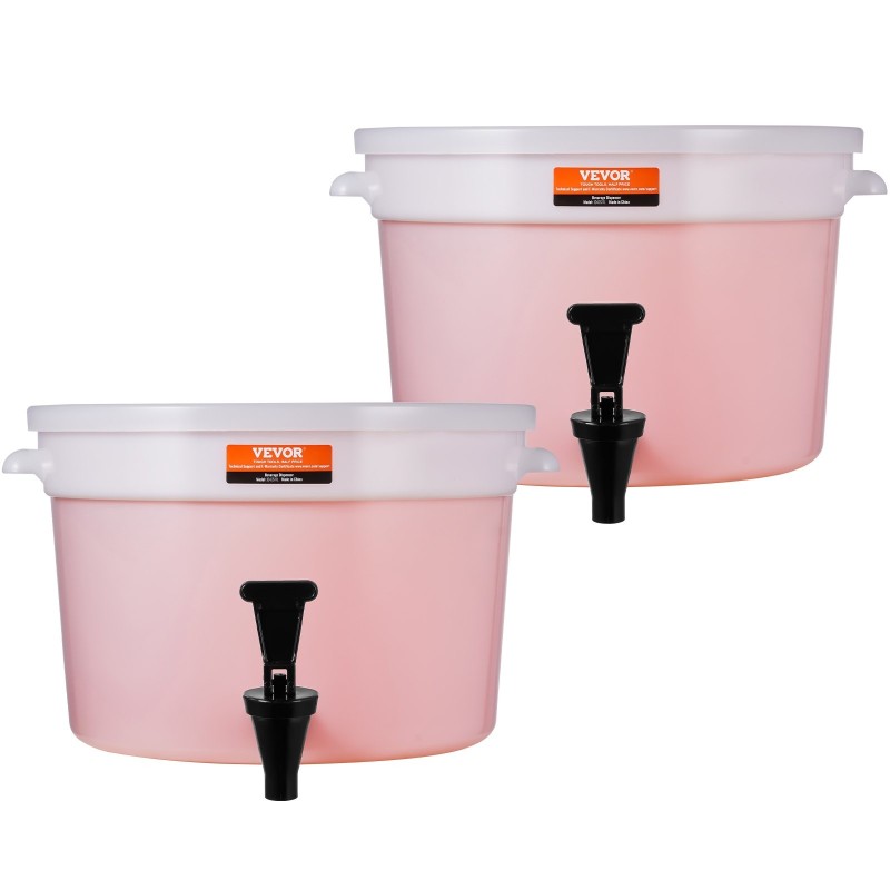 Juoma-annostelija yksitoista litraa kaksipakkaus polypropeeni ja polykarbonaatti tippumaton hana